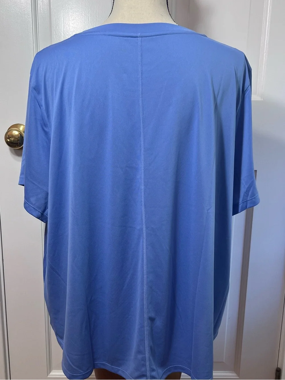 Nike Women's Periwinkle Blue Short Sleeve Dri-FIT Running Tee Standard Fit Sz 1X